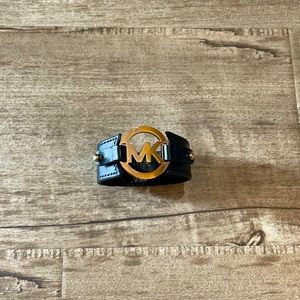 Michael Kors Leather Strap Bracelet Bag Charm